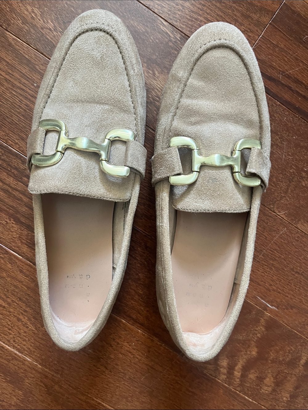 WoMen's Suede Bit Loafers in Beige - Slip-On Dress Loafers